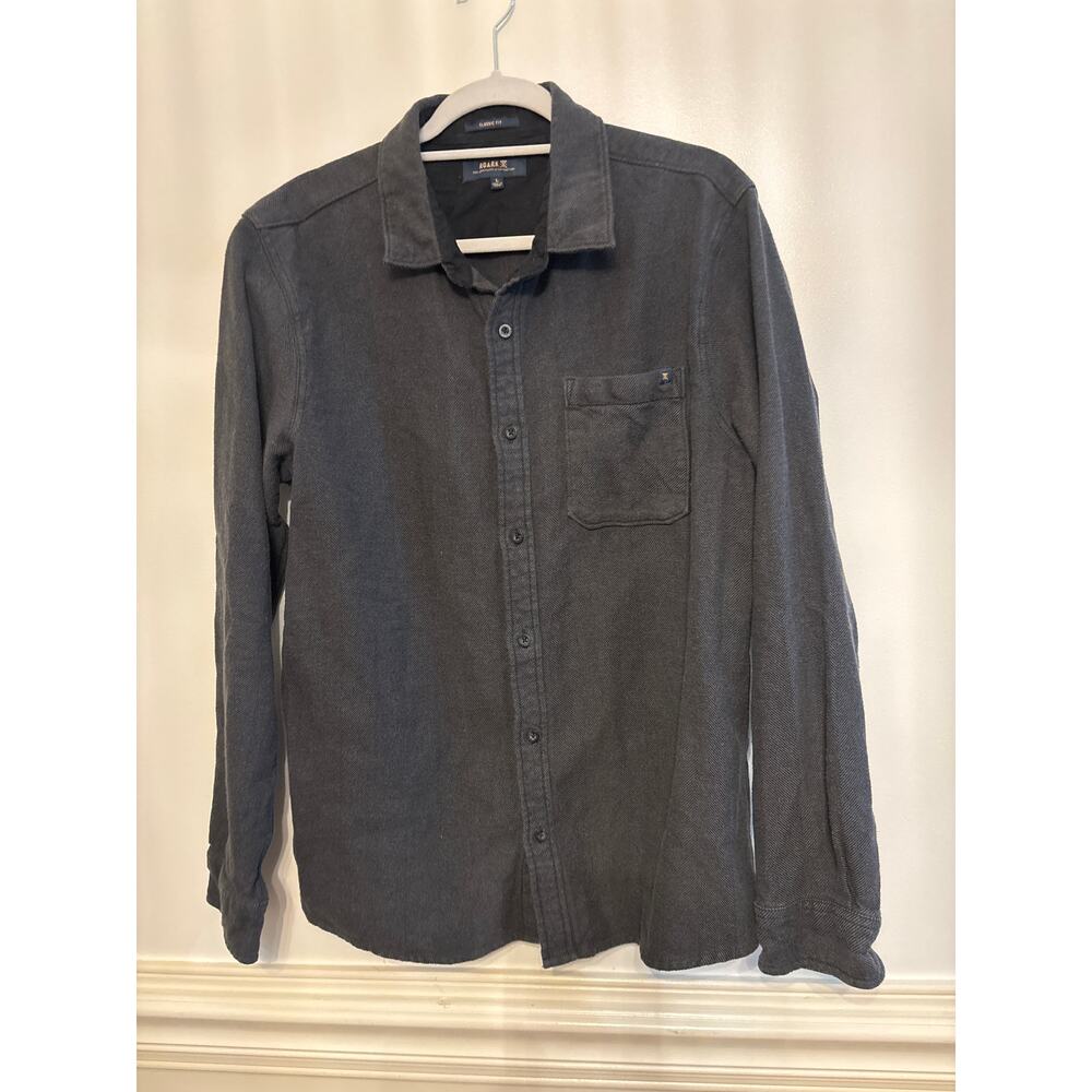 Roark Crossroads Flannel Long Sleeve Button Up Large 100% Organic Cotton